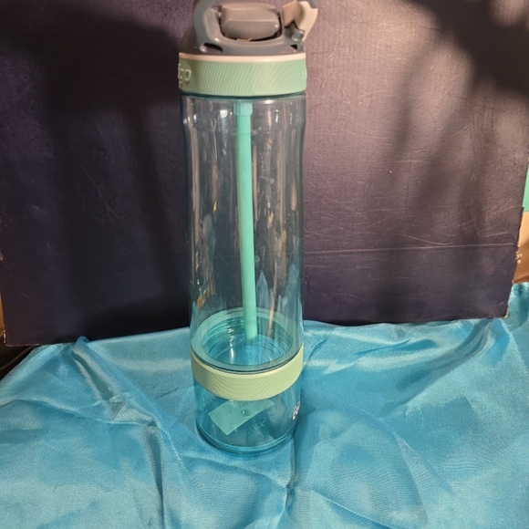 020825 Contigo 24 Oz Ashland Autospout Water Bottle w/ Lid Flip Straw Handle Min - Picture 5 of 5